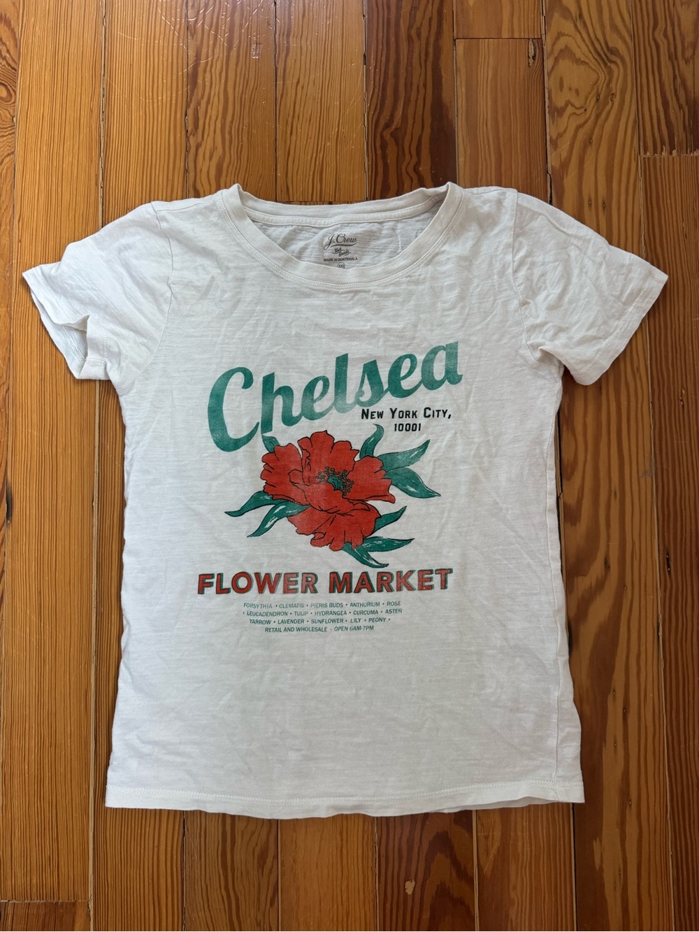 J Crew Chelsea Flower Market Graphic Tee